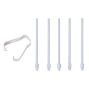 6 in 1 Universal Stylus Pen Replacement Pencil Tips For Samsung Galaxy Tab S8 / S7 / S6 / Galaxy Note20 / Note10 / S23 Ultra / S22 Ultra(Grey)