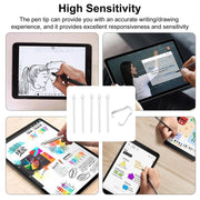 6 in 1 Universal Stylus Pen Replacement Pencil Tips For Samsung Galaxy Tab S8 / S7 / S6 / Galaxy Note20 / Note10 / S23 Ultra / S22 Ultra(Grey)