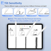 Mutural P-980 Tilt Pressure Sensor Capacitive Stylus Pen with Palm Rejection for iPad after 2018