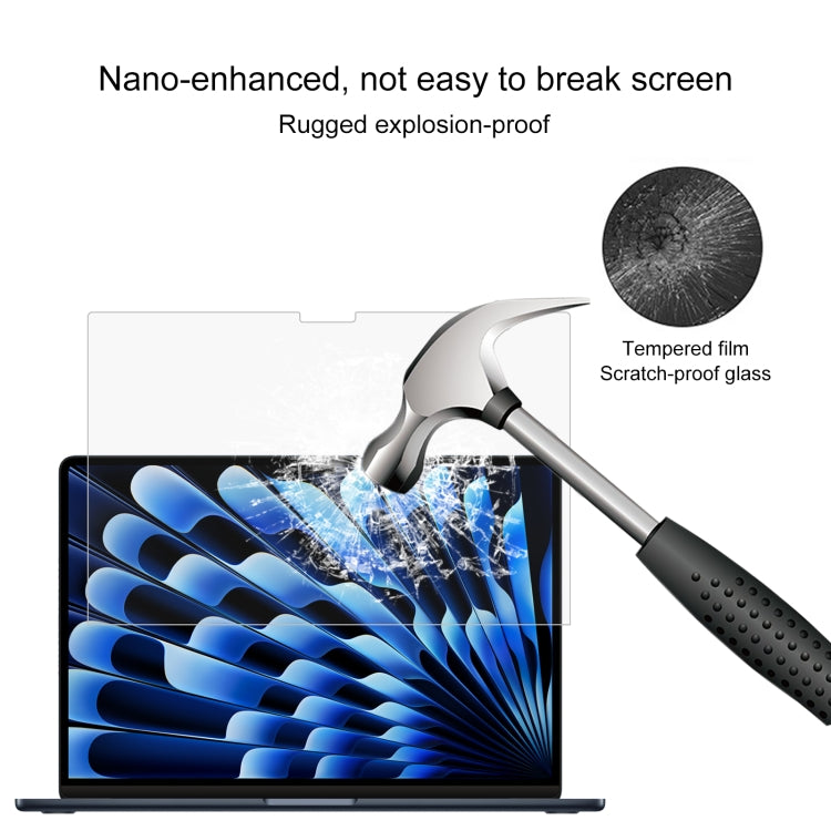 For MacBook Air 15.3 inch A2941 2023 0.26mm 9H Surface Hardness Explosion-proof Tempered Glass Film - Screen Protectors by PMC TechLife | Online Shopping South Africa | PMC TechLife