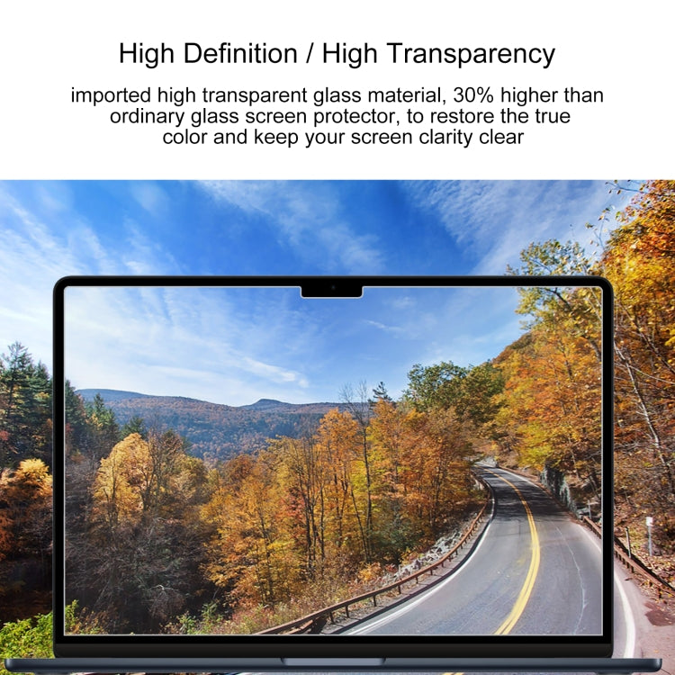 For MacBook Air 15.3 inch A2941 2023 0.26mm 9H Surface Hardness Explosion-proof Tempered Glass Film - Screen Protectors by PMC TechLife | Online Shopping South Africa | PMC TechLife
