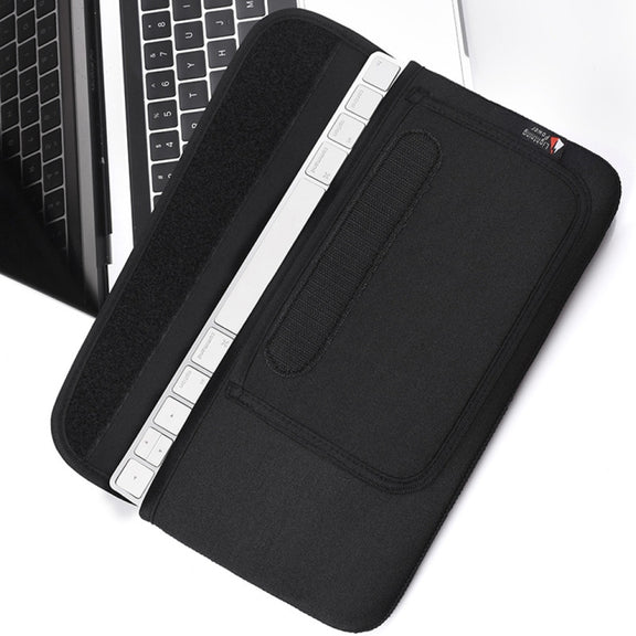 Portable Dust-proof Cover Storage Bag for Apple Magic Mouse 2 and Magic Keyboard 2(Black)