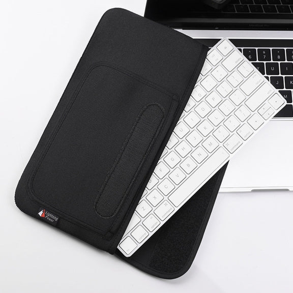 Portable Dust-proof Cover Storage Bag for Apple Magic Mouse 2 and Magic Keyboard 2(Black)