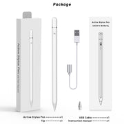 P7-LS Active Capacitive Stylus Pen with Palm Rejection for iPad After 2018 Version(White)