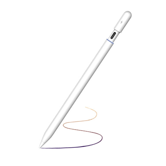 P8 Active Capacitive Stylus Pen with Palm Rejection for iPad After 2018 Version (White)