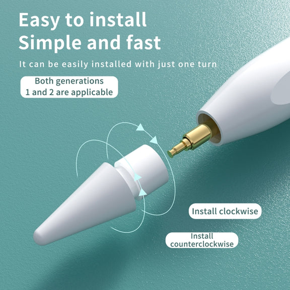 M1 Premium Pen Tips for Apple Pencil 1 / 2 (White)