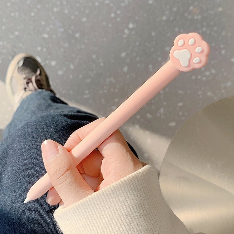 Cute Cartoon Silicone Protective Cover for Apple Pencil 2(Cat Claw Pink))