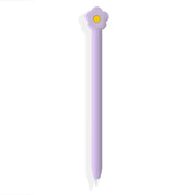 Cute Cartoon Silicone Protective Cover for Apple Pencil 2(Purple)