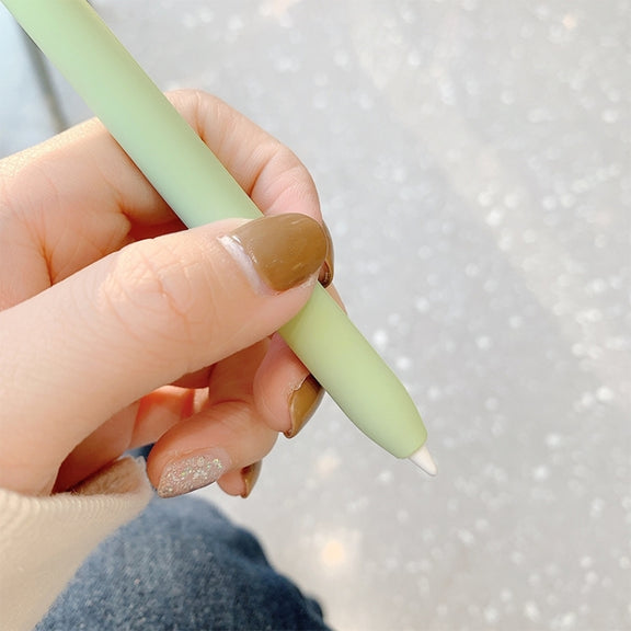 Cute Cartoon Silicone Protective Cover for Apple Pencil 2(Green)