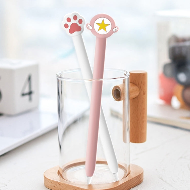 Cute Cartoon Silicone Protective Cover for Apple Pencil 2(Purple)