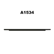 Glass Material LCD Screen Display Front Bezel Logo Cover for MacBook 12 inch Retina A1534(Grey)