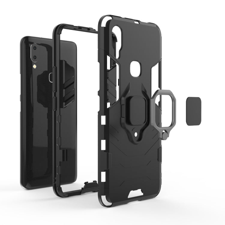 PC + TPU Shockproof Protective Case for Vivo NEX A , with Magnetic Ring Holder(Black) - free shipping - PMC TechLife - Order now!
