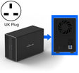Blueendless USB-B Interface 3.5 inch 2 Bay RAID Combination Array HDD External Enclosure (UK Plug) - HDD Enclosure by Blueendless | Online Shopping South Africa | PMC TechLife