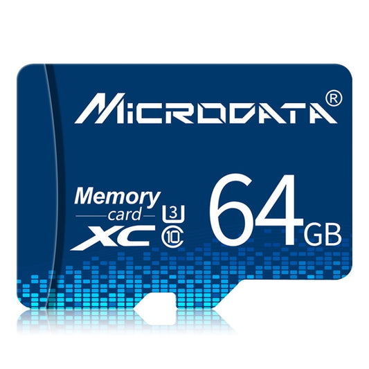 MICRODATA 64GB U3 Blue TF(Micro SD) Memory Card - free shipping - PMC Jewellery - Order now!