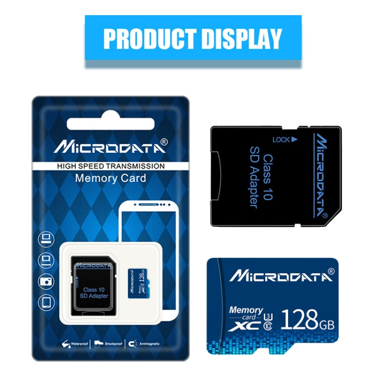 MICRODATA 128GB U3 Blue TF(Micro SD) Memory Card - free shipping - PMC Jewellery - Order now!