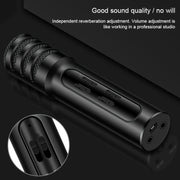 BGN-C7 Condenser Microphone Dual Mobile Phone Karaoke Live Singing Microphone Built-in Sound Card(Black)