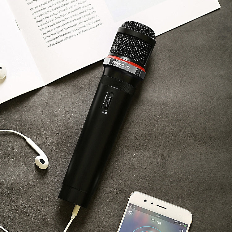 Original Lenovo UM20-U K Song Wireless Digital Microphone Live Recording Equipment with Wireless Receiver (Black) - Microphone by Lenovo | Online Shopping South Africa | PMC TechLife
