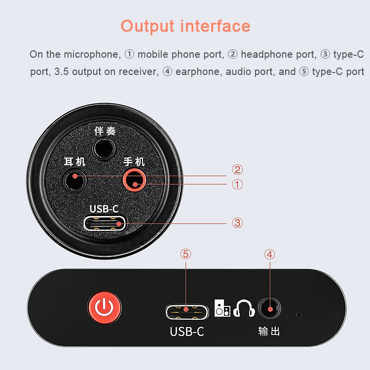 Original Lenovo UM20-U K Song Wireless Digital Microphone Live Recording Equipment with Wireless Receiver (Black) - Microphone by Lenovo | Online Shopping South Africa | PMC TechLife