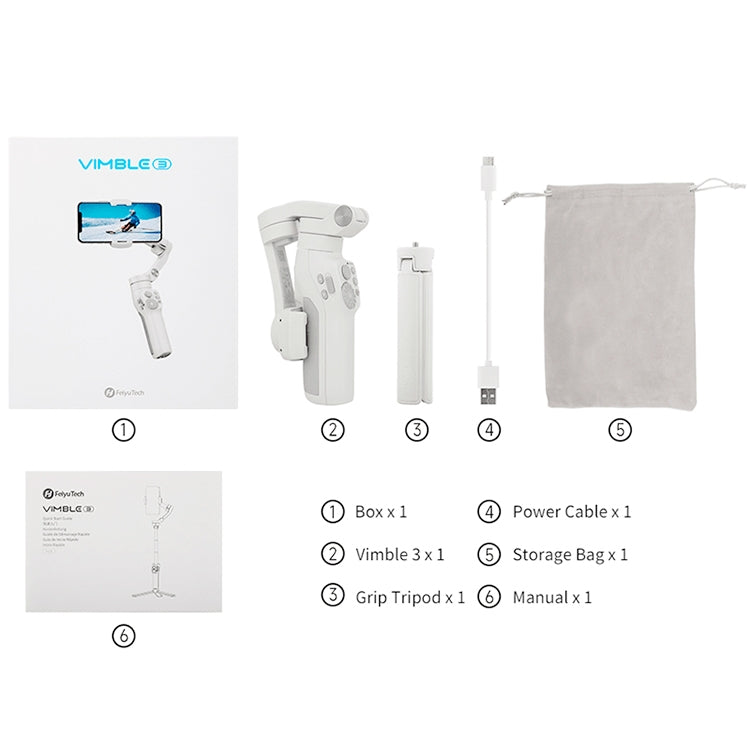 FEIYUTECH Vimble 3 Handheld Stabilizer Smart Three-Axis Follow-Up Anti-Shake Gimbal - free shipping - PMC TechLife - Order now!