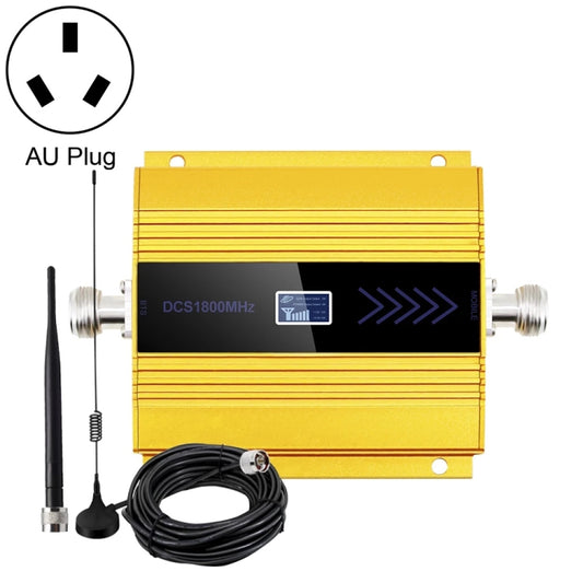 DCS-LTE 4G Phone Signal Repeater Booster, AU Plug(Gold) - free shipping - PMC Jewellery - Order now!