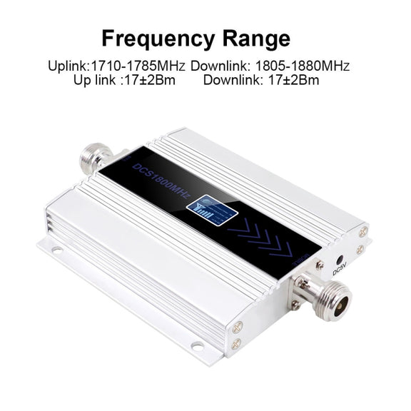 DCS-LTE 4G Phone Signal Repeater Booster, UK Plug(Silver)