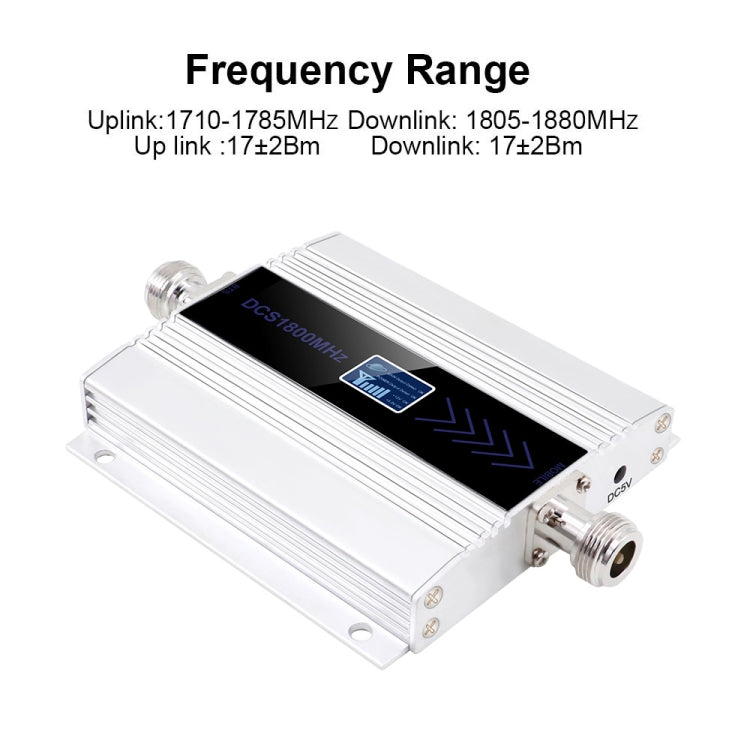DCS-LTE 4G Phone Signal Repeater Booster, UK Plug(Silver)