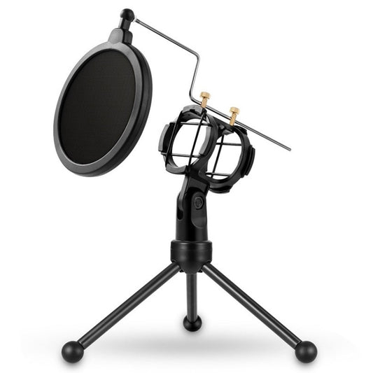 Yanmai PS-3 Mini Portable Microphone Anti-network Shockproof Desktop Stand(Black) - Stand by Yanmai | Online Shopping South Africa | PMC Jewellery | Buy Now Pay Later Mobicred