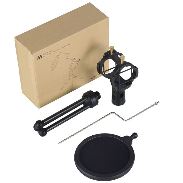 Yanmai PS-3 Mini Portable Microphone Anti-network Shockproof Desktop Stand(Black) - Stand by Yanmai | Online Shopping South Africa | PMC Jewellery | Buy Now Pay Later Mobicred