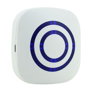 FY-0256 2 in 1 PIR Infrared Sensors (Transmitter + Receiver) Wireless Doorbell Alarm Detector for Home / Office / Shop / Factory, EU Plug