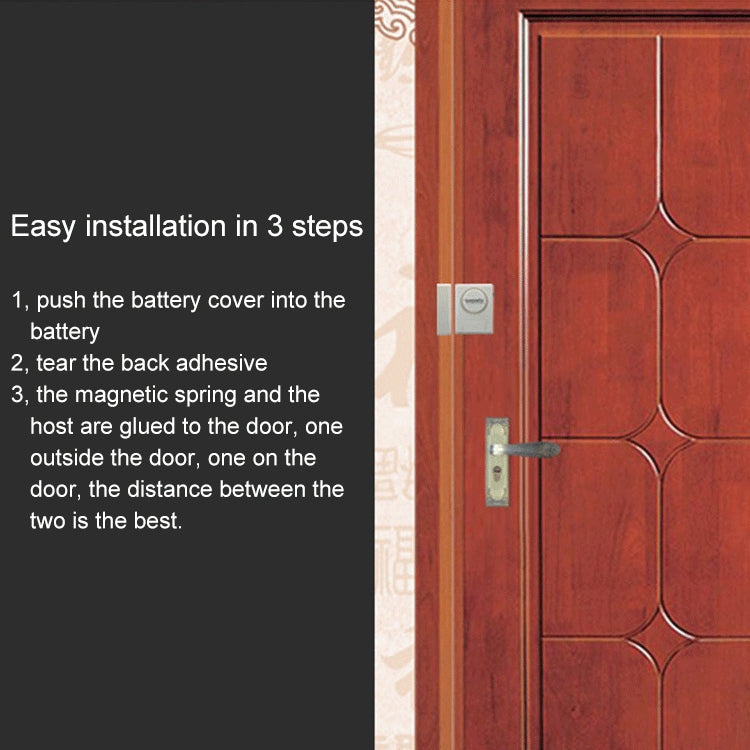 DOBERMAN SE-0119 Household Anti-theft Wireless Remote Control Door Magnetic Sensor Alarm - free shipping - PMC TechLife - Order now!