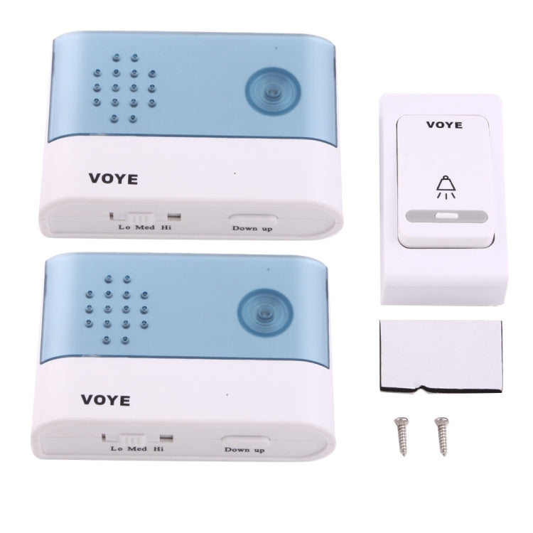 VOYE V004B2 Wireless Smart Music Home Doorbell with Dual Receiver, Remote Control Distance: 120m (Open Air) - free shipping - PMC Jewellery - Order now!