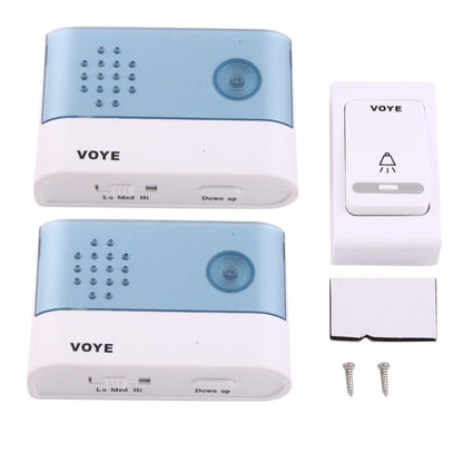 VOYE V004B2 Wireless Smart Music Home Doorbell with Dual Receiver, Remote Control Distance: 120m (Open Air) - free shipping - PMC Jewellery - Order now!