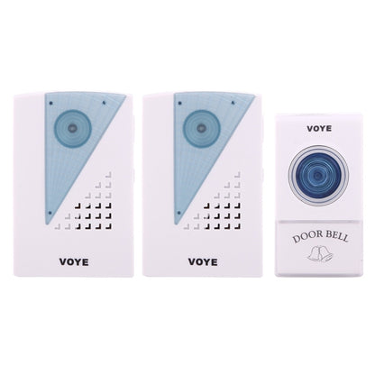 VOYE V001A2 Wireless Smart Music LED Home Doorbell with Dual Receiver, Remote Control Distance: 120m (Open Air) - free shipping - PMC Jewellery - Order now!