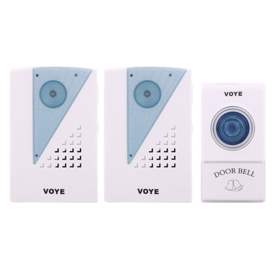 VOYE V001A2 Wireless Smart Music LED Home Doorbell with Dual Receiver, Remote Control Distance: 120m (Open Air) - free shipping - PMC Jewellery - Order now!