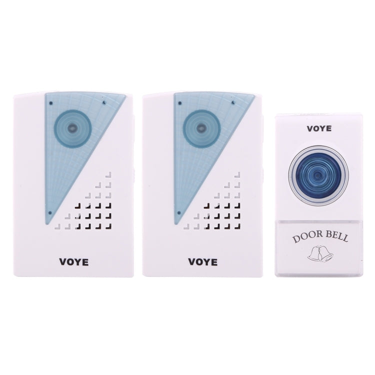 VOYE V001A2 Wireless Smart Music LED Home Doorbell with Dual Receiver, Remote Control Distance: 120m (Open Air) - free shipping - PMC Jewellery - Order now!