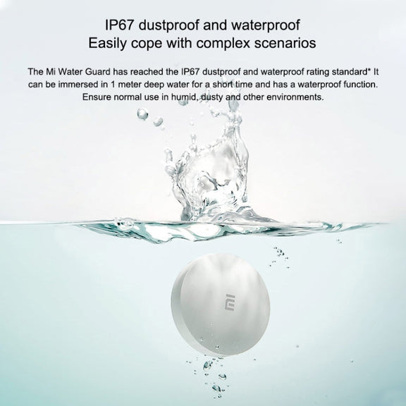 Original Xiaomi Wireless Bluetooth Flood Guard Intelligently Detects Water Leakage Xiaoai Speaker Linkage App to Remotely Remind Smart Home, need to be used with CA1001