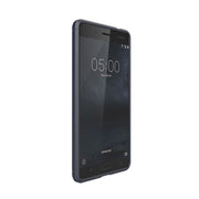 For Nokia 5 Brushed Carbon Fiber Texture Shockproof TPU Protective Cover Case(Navy Blue)