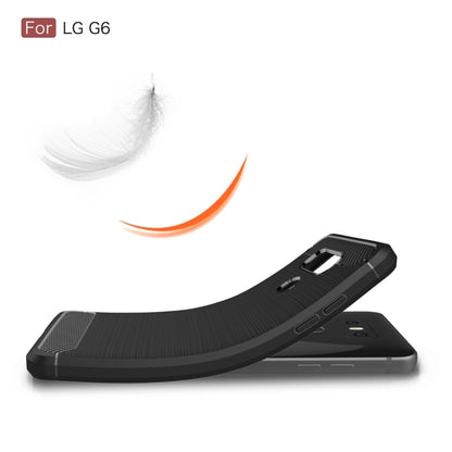 For LG G6 Brushed Carbon Fiber Texture Shockproof TPU Protective Cover Case (Red) - LG Cases by PMC Jewellery | Online Shopping South Africa | PMC Jewellery | Buy Now Pay Later Mobicred