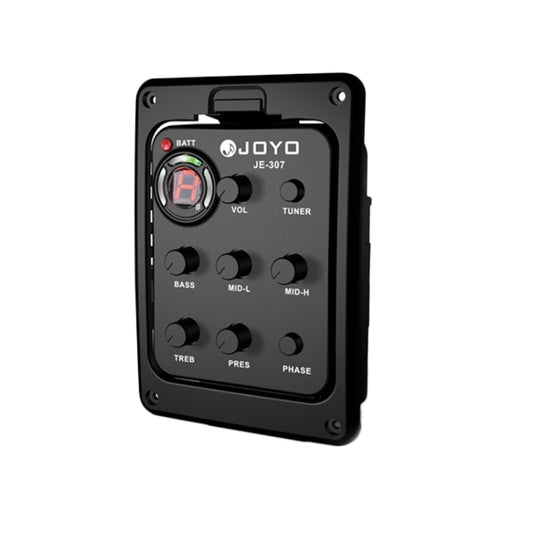 JOYO JE-307 Guitar Pickup 5-Band Equalizer Folk Guitar EQ Acoustic guitarra Pickup Preamp Electric Digital Tuner (Black) - free shipping - PMC Jewellery - Order now!