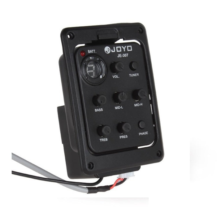 JOYO JE-307 Guitar Pickup 5-Band Equalizer Folk Guitar EQ Acoustic guitarra Pickup Preamp Electric Digital Tuner (Black) - free shipping - PMC Jewellery - Order now!