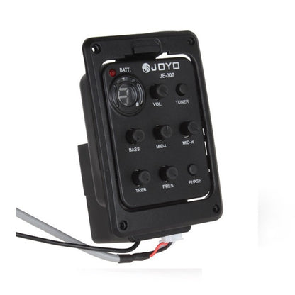JOYO JE-307 Guitar Pickup 5-Band Equalizer Folk Guitar EQ Acoustic guitarra Pickup Preamp Electric Digital Tuner (Black) - free shipping - PMC Jewellery - Order now!