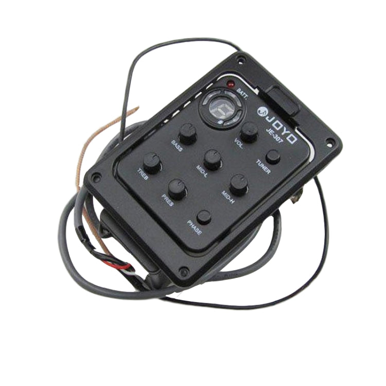 JOYO JE-307 Guitar Pickup 5-Band Equalizer Folk Guitar EQ Acoustic guitarra Pickup Preamp Electric Digital Tuner (Black) - free shipping - PMC Jewellery - Order now!