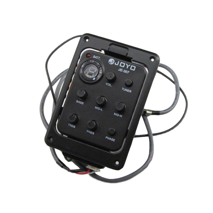 JOYO JE-307 Guitar Pickup 5-Band Equalizer Folk Guitar EQ Acoustic guitarra Pickup Preamp Electric Digital Tuner (Black) - free shipping - PMC Jewellery - Order now!