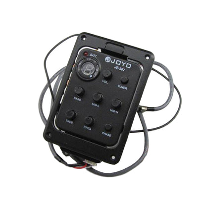 JOYO JE-307 Guitar Pickup 5-Band Equalizer Folk Guitar EQ Acoustic guitarra Pickup Preamp Electric Digital Tuner (Black) - free shipping - PMC Jewellery - Order now!