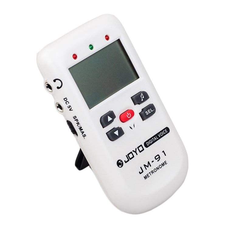 JOYO JM-91 Mini Portable Multi-functional Vocal Metronome Electronic Digital Metronome Tone Generator Tuner for Guitar Violin Ukulele(White) - free shipping - PMC Jewellery - Order now!