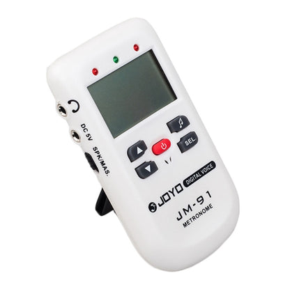 JOYO JM-91 Mini Portable Multi-functional Vocal Metronome Electronic Digital Metronome Tone Generator Tuner for Guitar Violin Ukulele(White) - free shipping - PMC Jewellery - Order now!