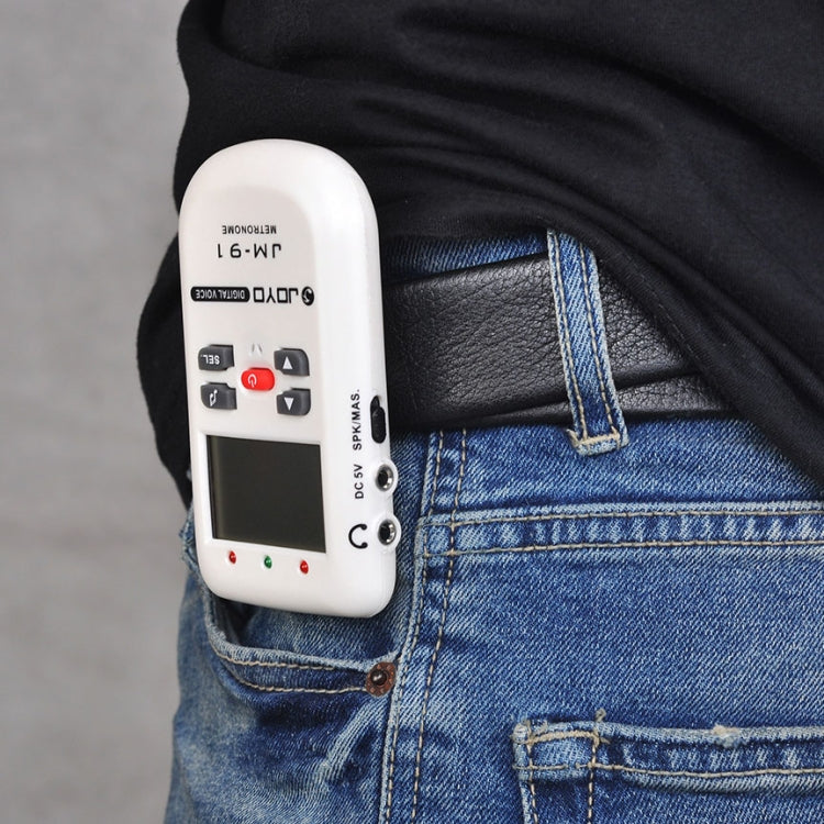JOYO JM-91 Mini Portable Multi-functional Vocal Metronome Electronic Digital Metronome Tone Generator Tuner for Guitar Violin Ukulele(White) - free shipping - PMC Jewellery - Order now!