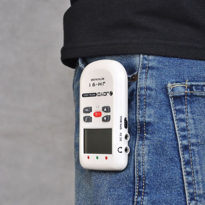 JOYO JM-91 Mini Portable Multi-functional Vocal Metronome Electronic Digital Metronome Tone Generator Tuner for Guitar Violin Ukulele(White) - free shipping - PMC Jewellery - Order now!