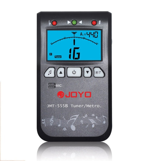 JOYO JMT-555B Metronome Tuner Chromatic Digital LCD Backlight with Tone Generator 3 in 1 Kit for Guitar Violin Ukulele (Black) - String Instrument Accessories by JOYO | Online Shopping South Africa | PMC Jewellery | Buy Now Pay Later Mobicred