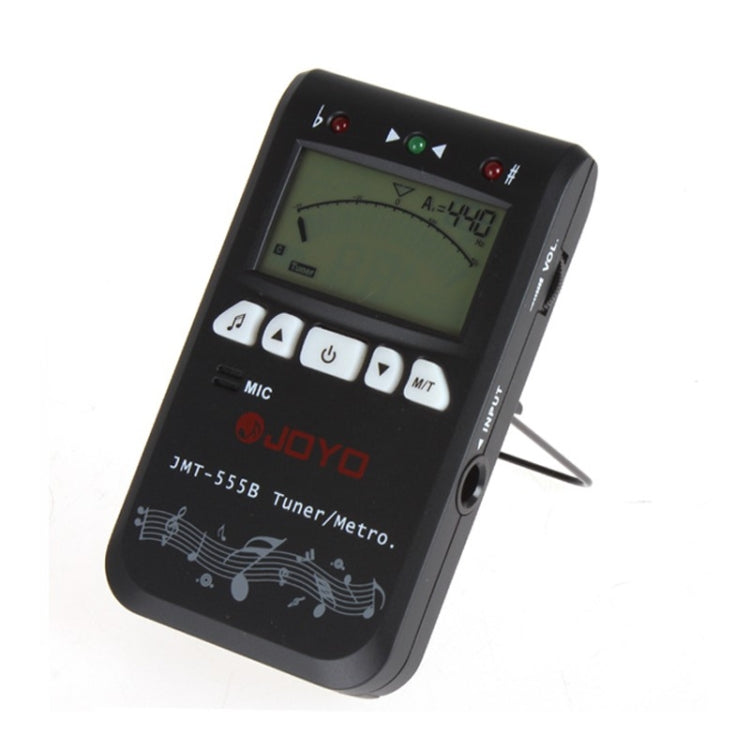 JOYO JMT-555B Metronome Tuner Chromatic Digital LCD Backlight with Tone Generator 3 in 1 Kit for Guitar Violin Ukulele (Black) - String Instrument Accessories by JOYO | Online Shopping South Africa | PMC Jewellery | Buy Now Pay Later Mobicred